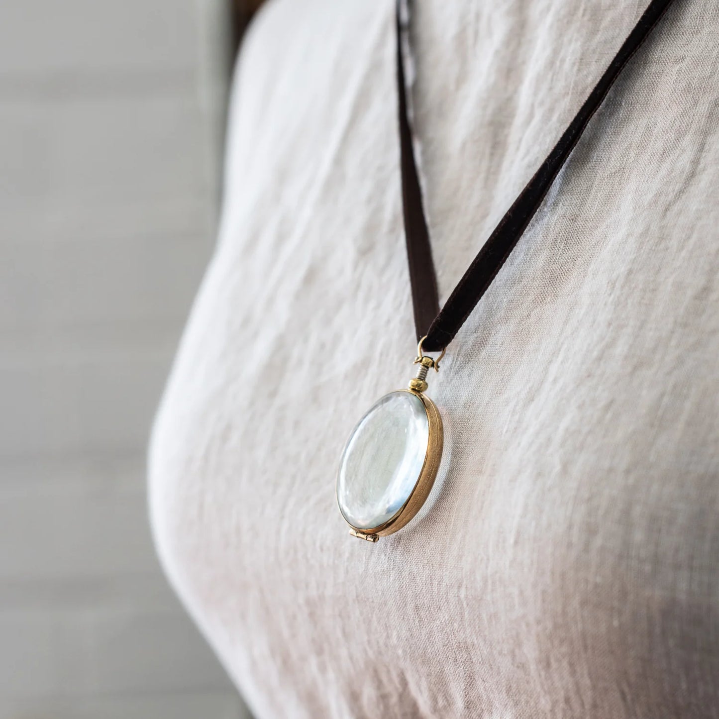 Rock Crystal Lockets