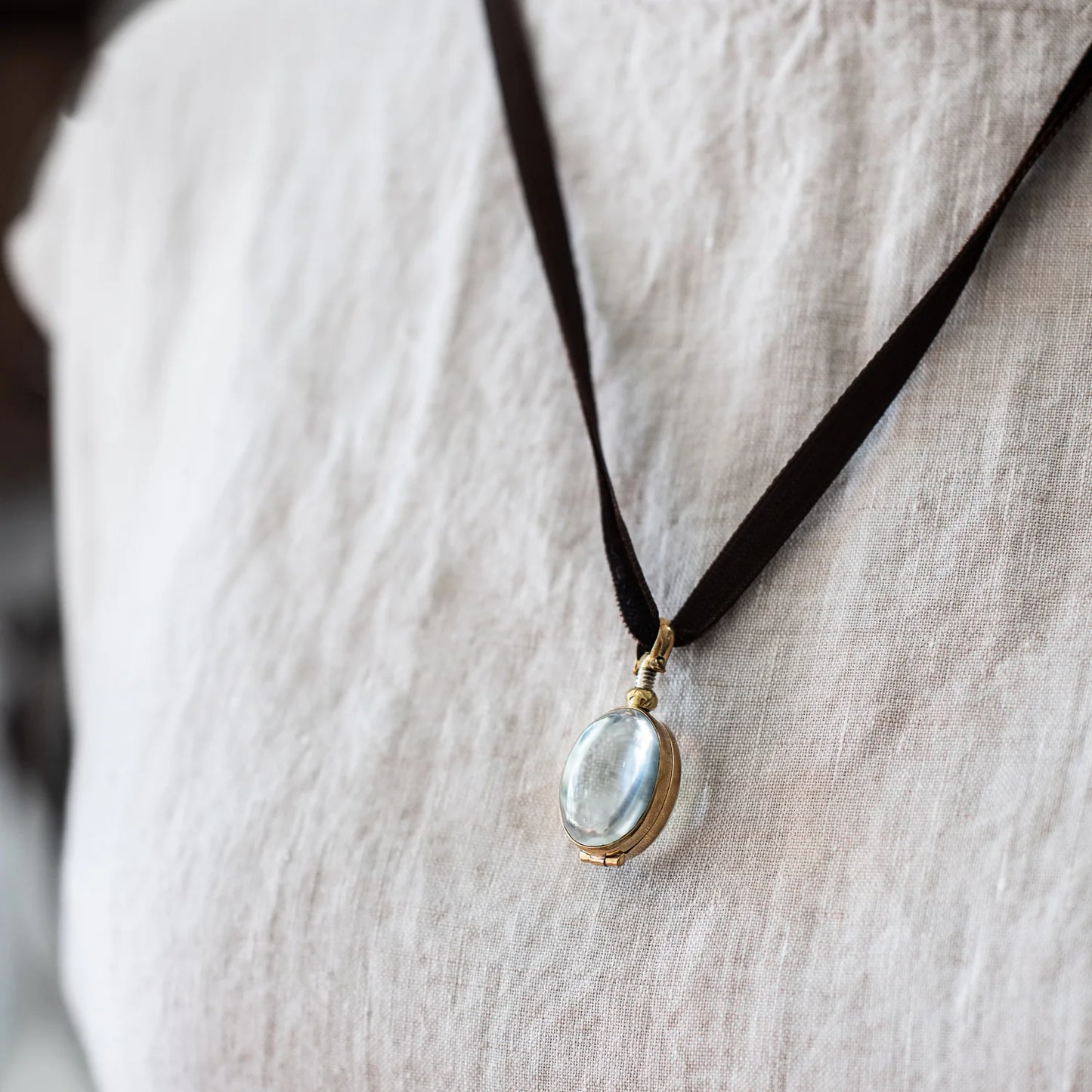 Rock Crystal Lockets