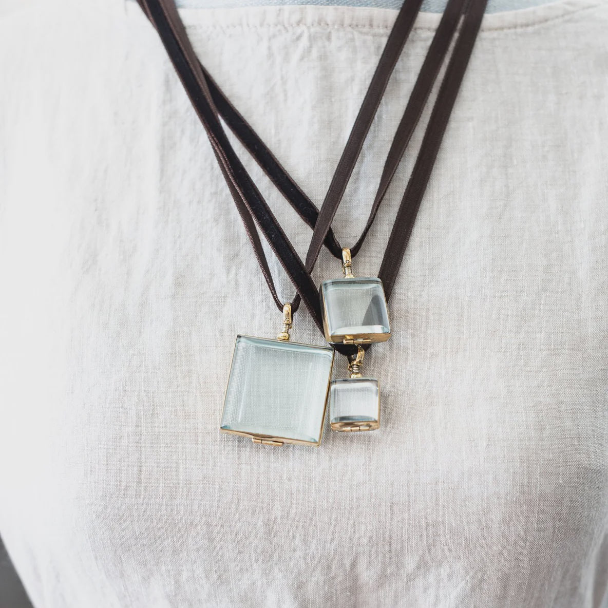 Rock Crystal Lockets