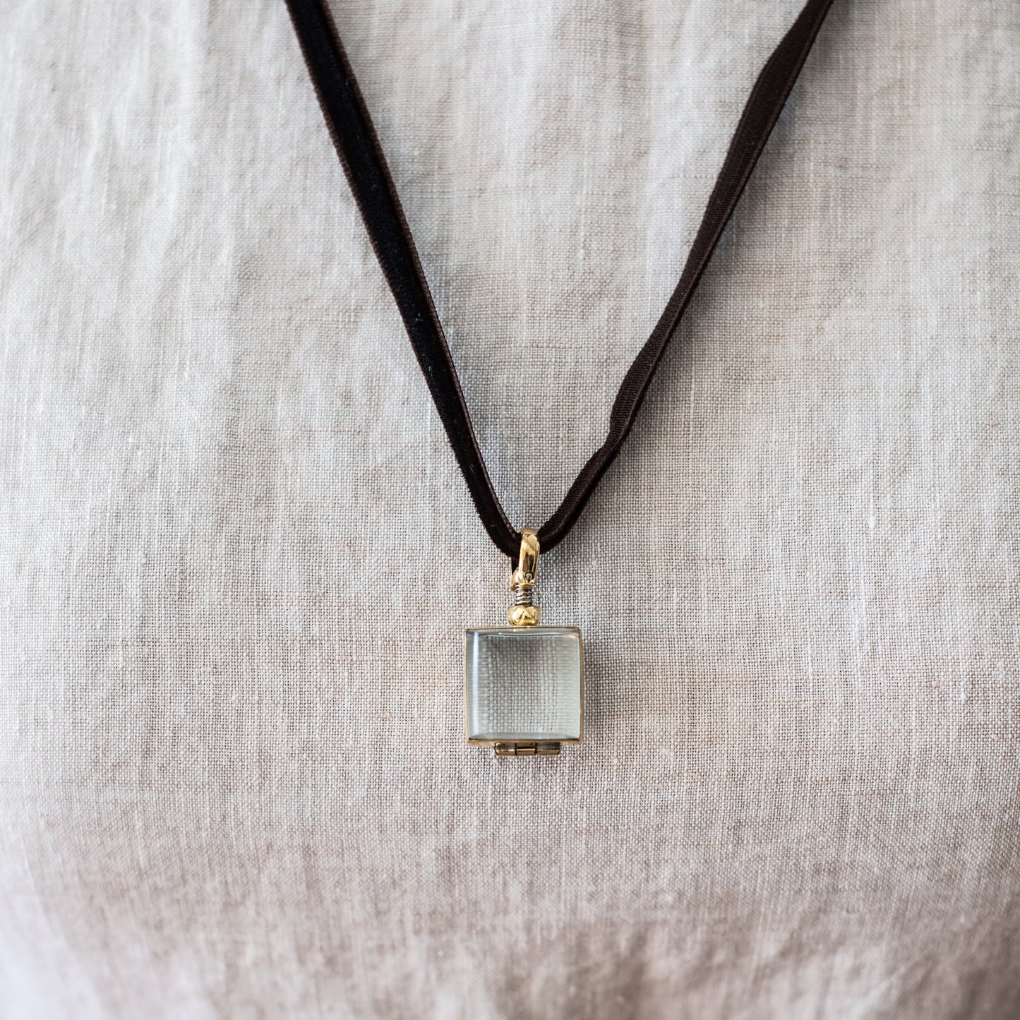 Rock Crystal Lockets