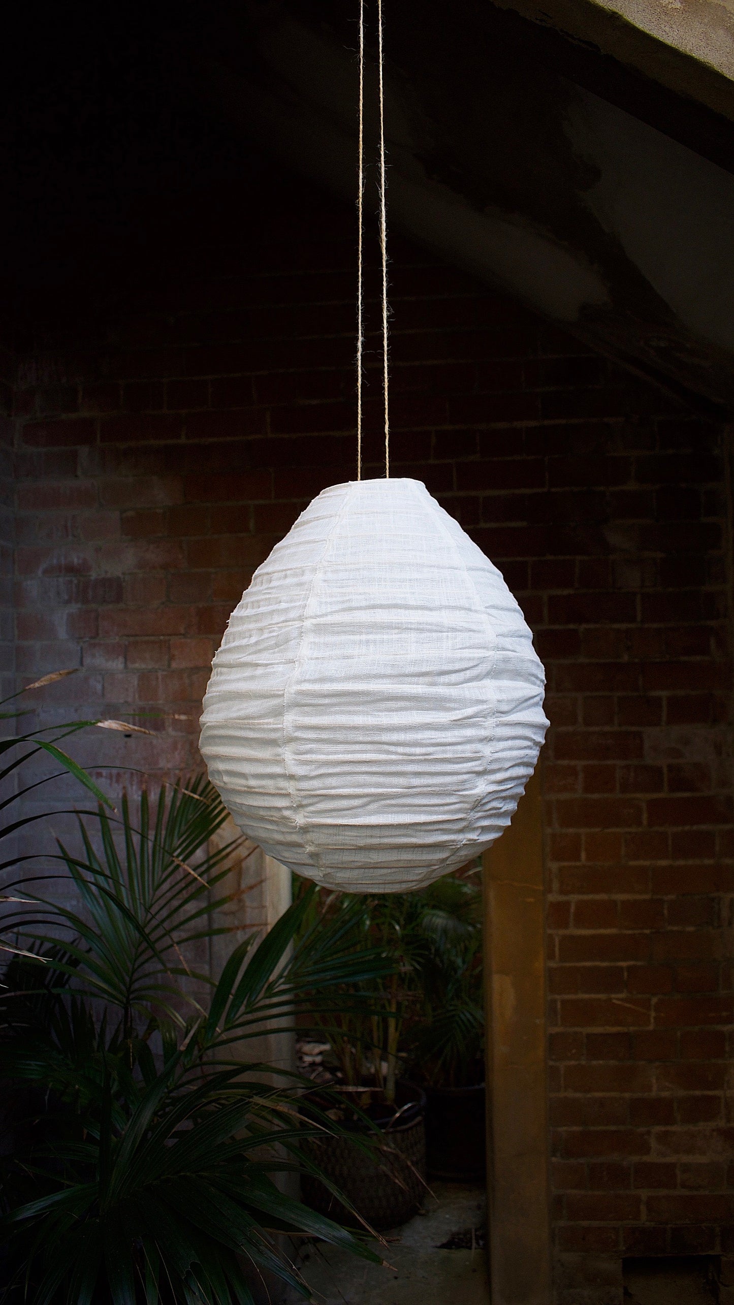 Ovo Linen Pendant Light