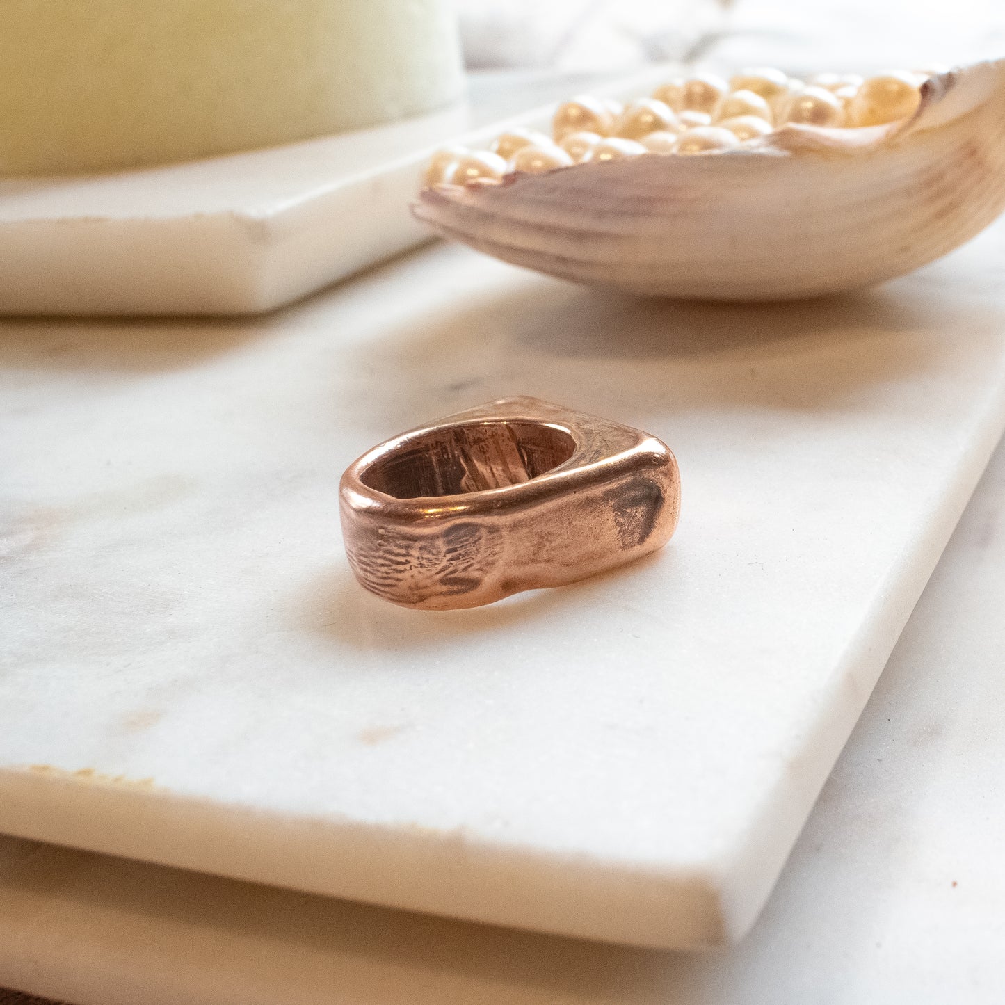 WADE Bronze Textured Rings