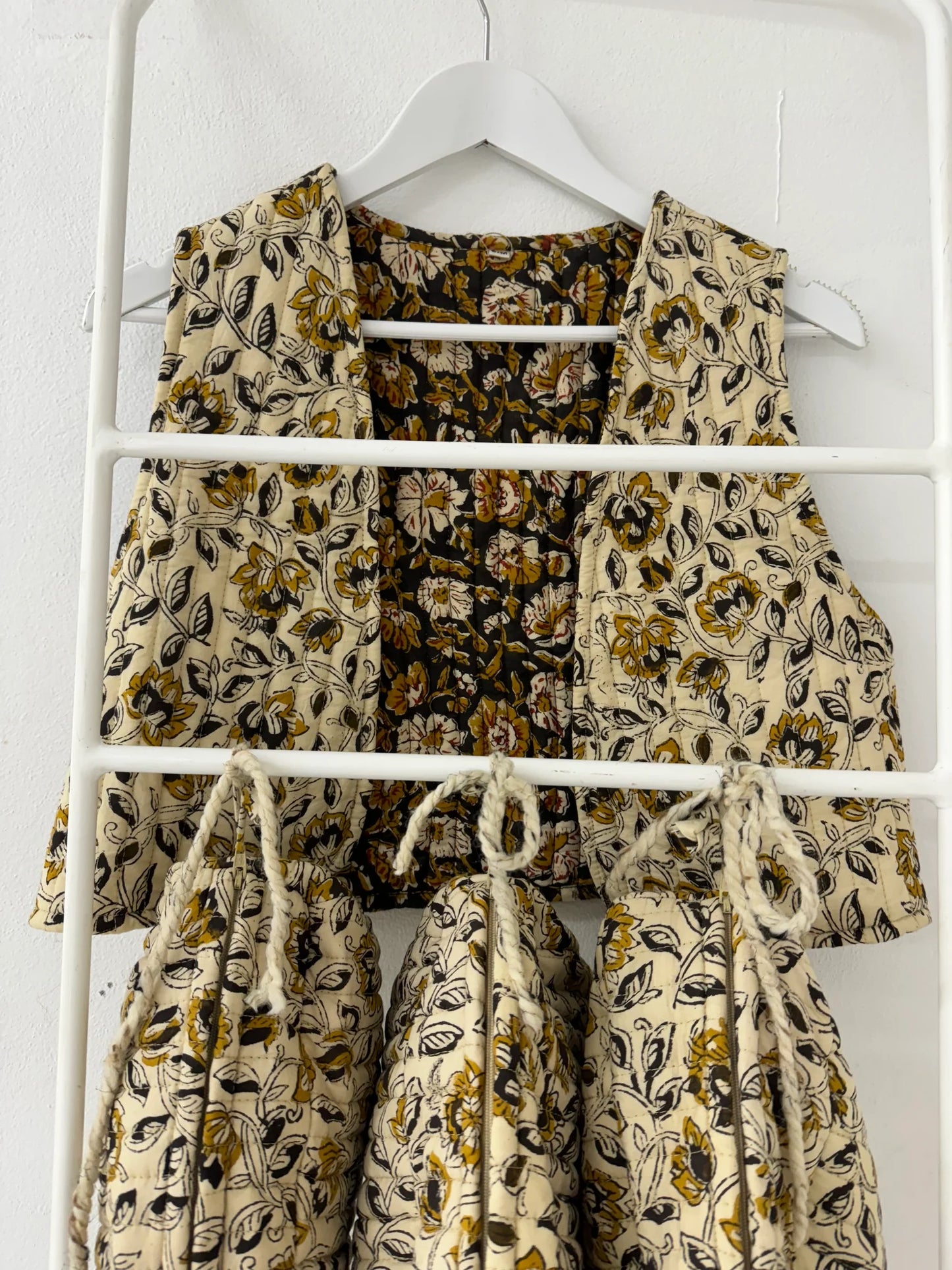 Quilted Beige Vest