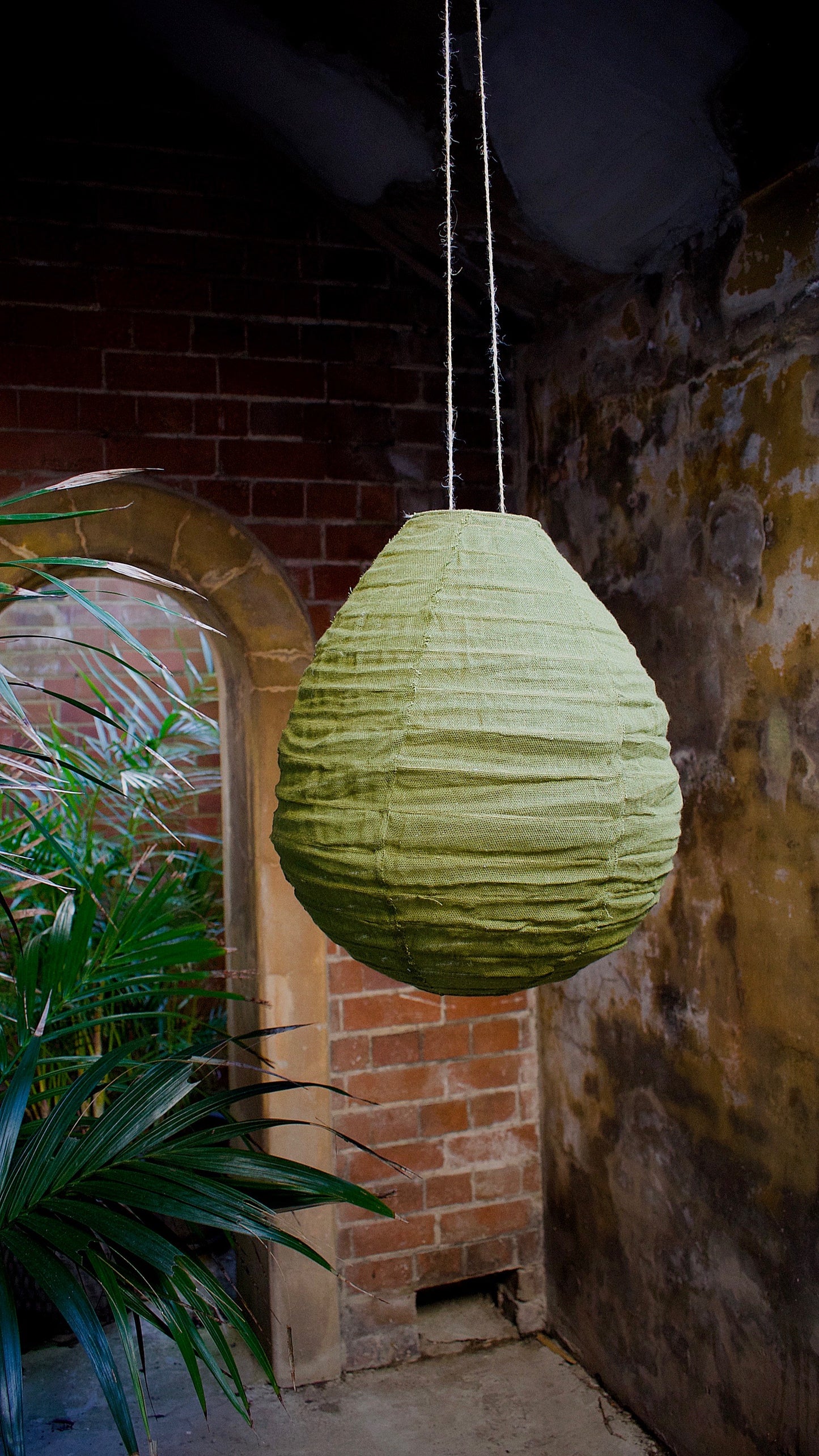 Ovo Linen Pendant Light