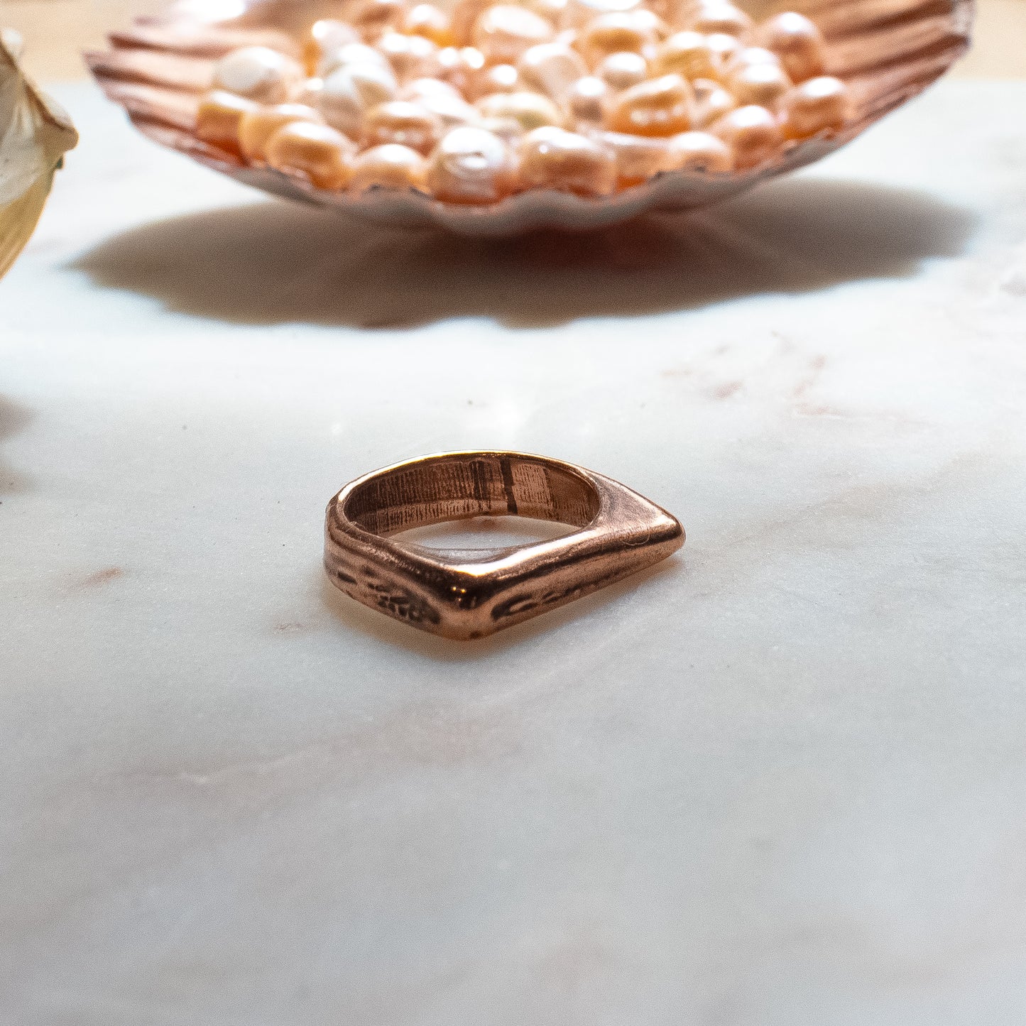 WADE Bronze Textured Rings