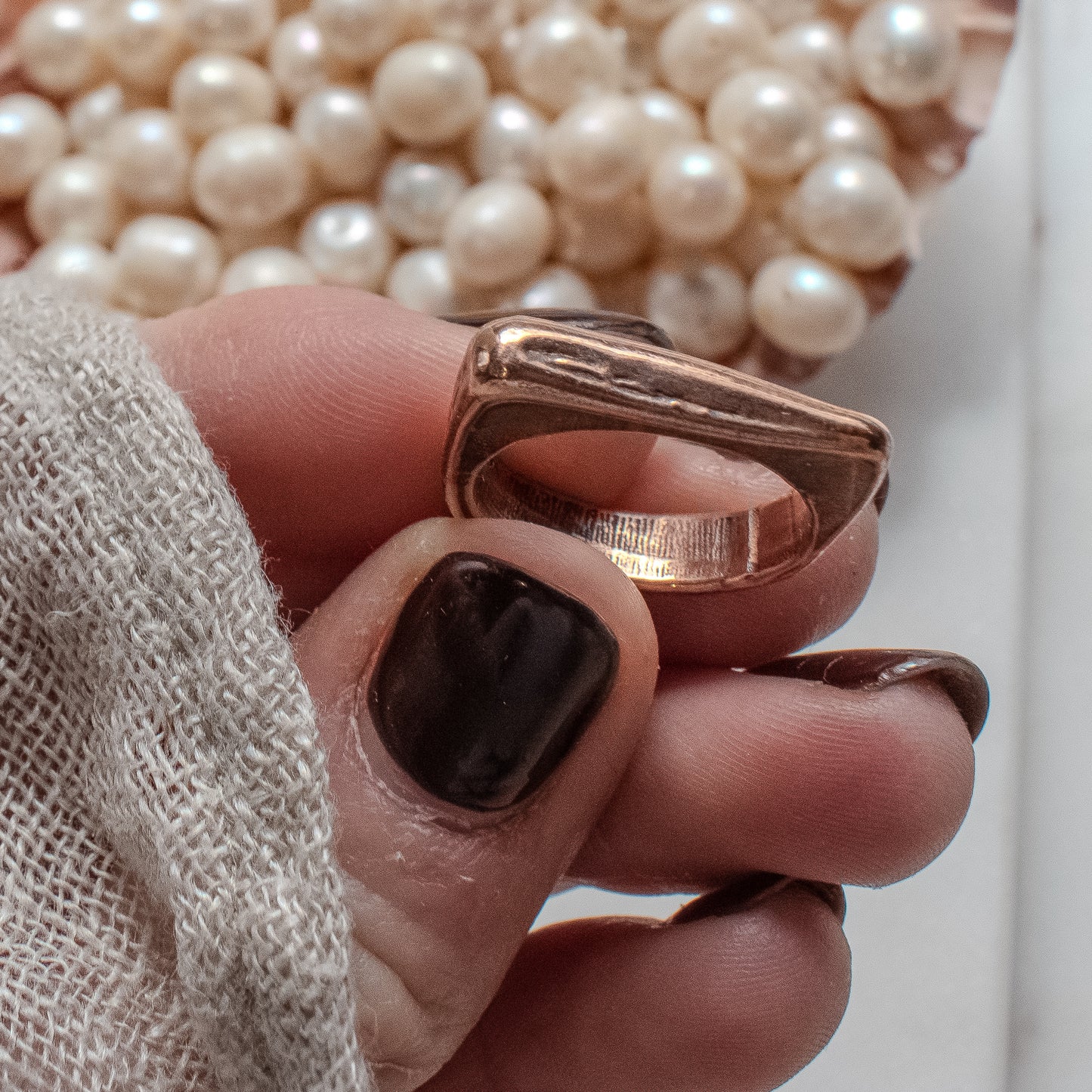 WADE Bronze Textured Rings