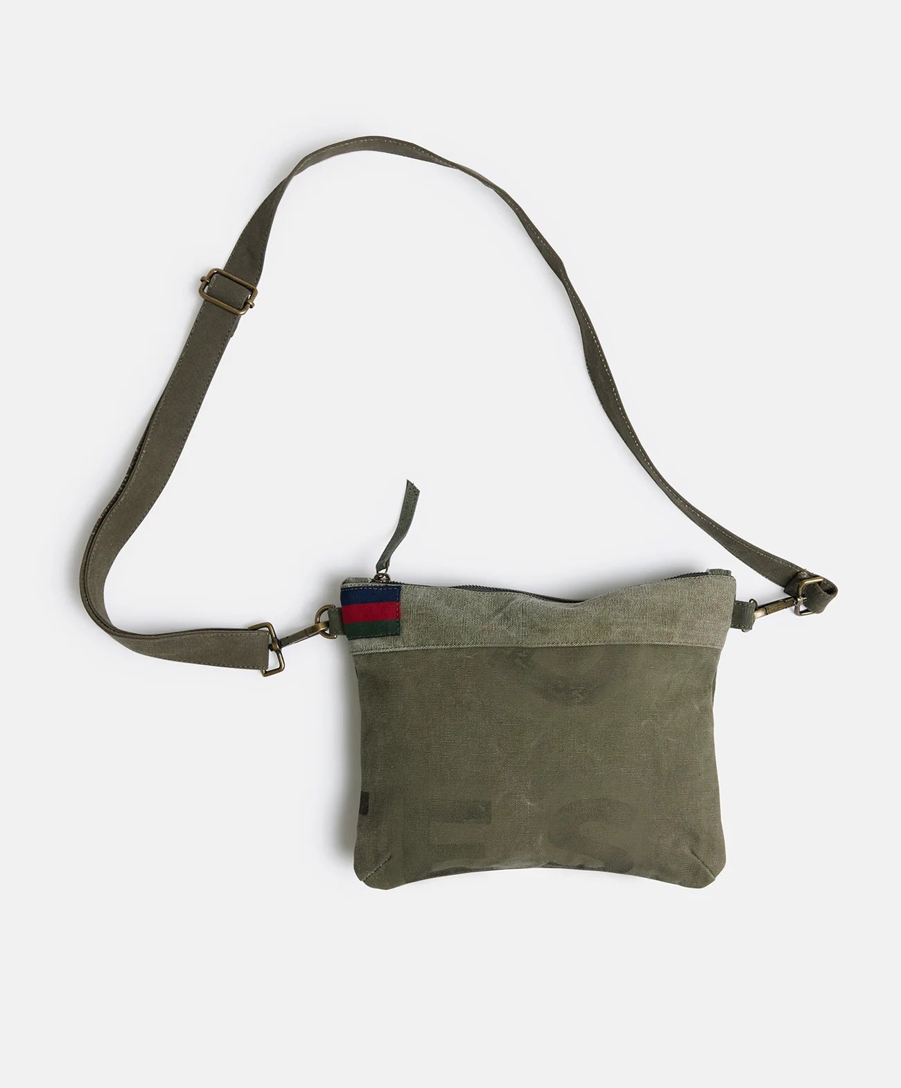 Land of Mates Clutch Upcycled Khaki
