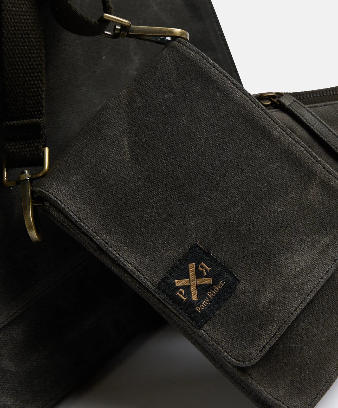 The Slow Road Phone Satchel - Black