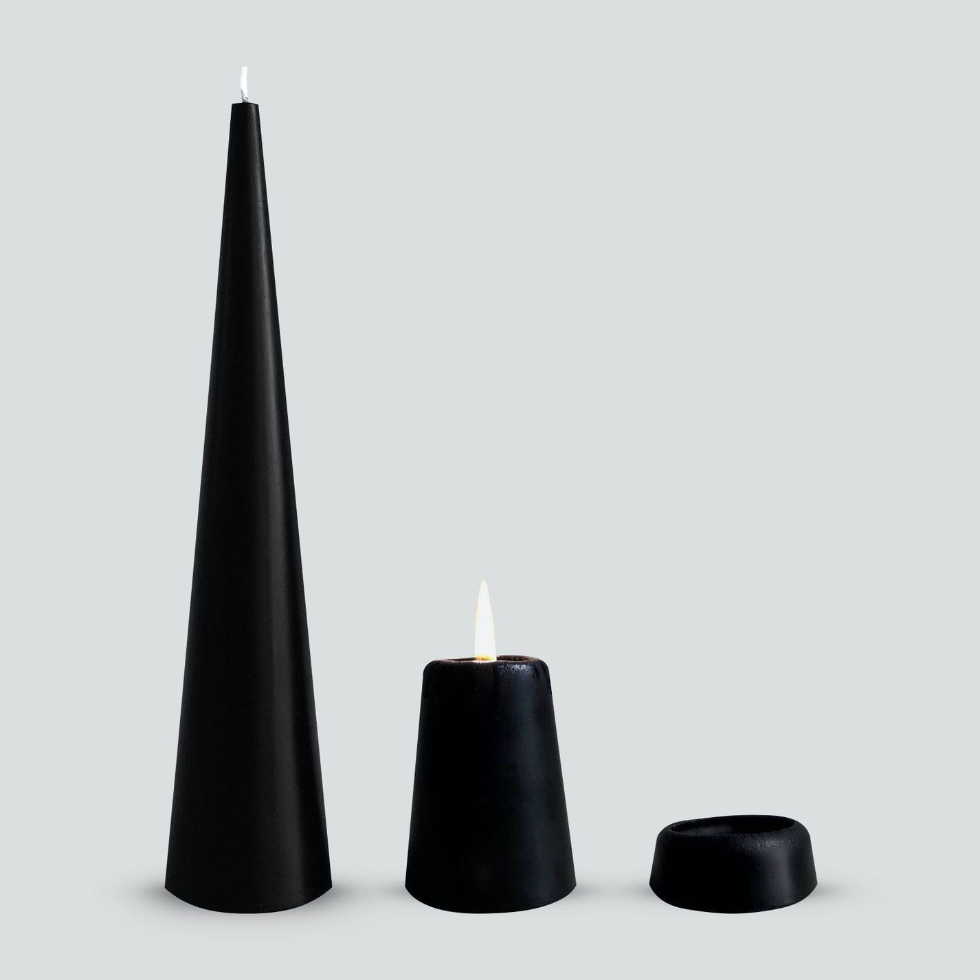 Cone Candle - Black