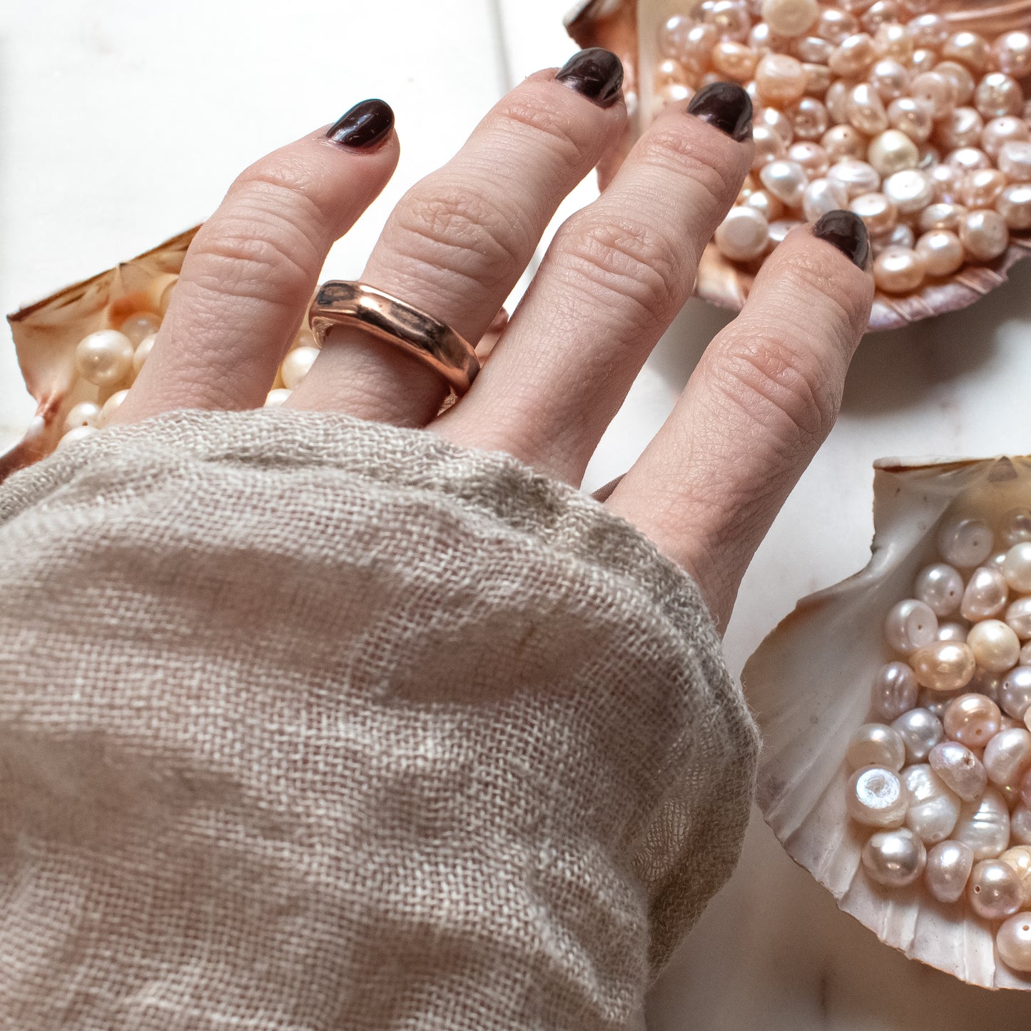 WADE Bronze Textured Rings