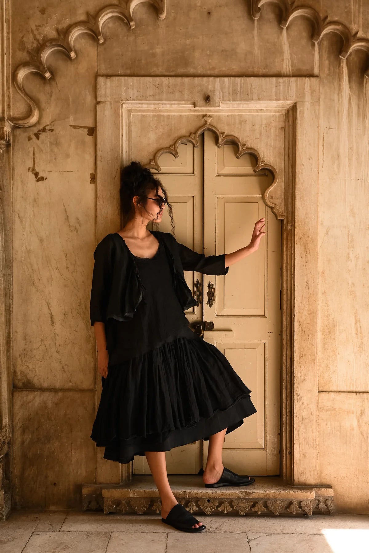 Amélie Tutu Slip Dress - Gauze Linen