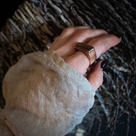 WADE Bronze Textured Rings
