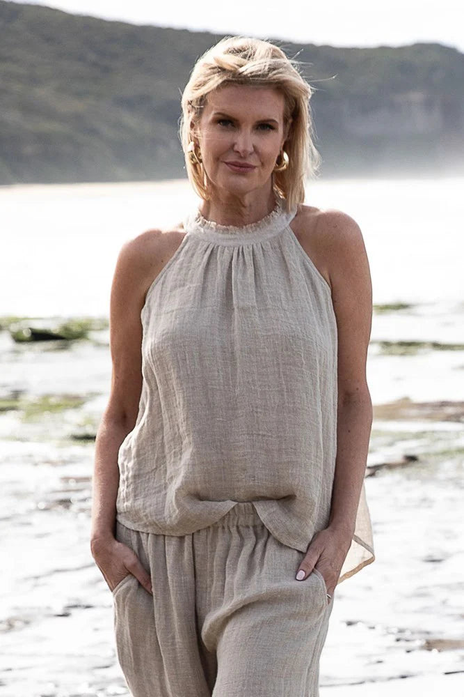Ava Linen Top