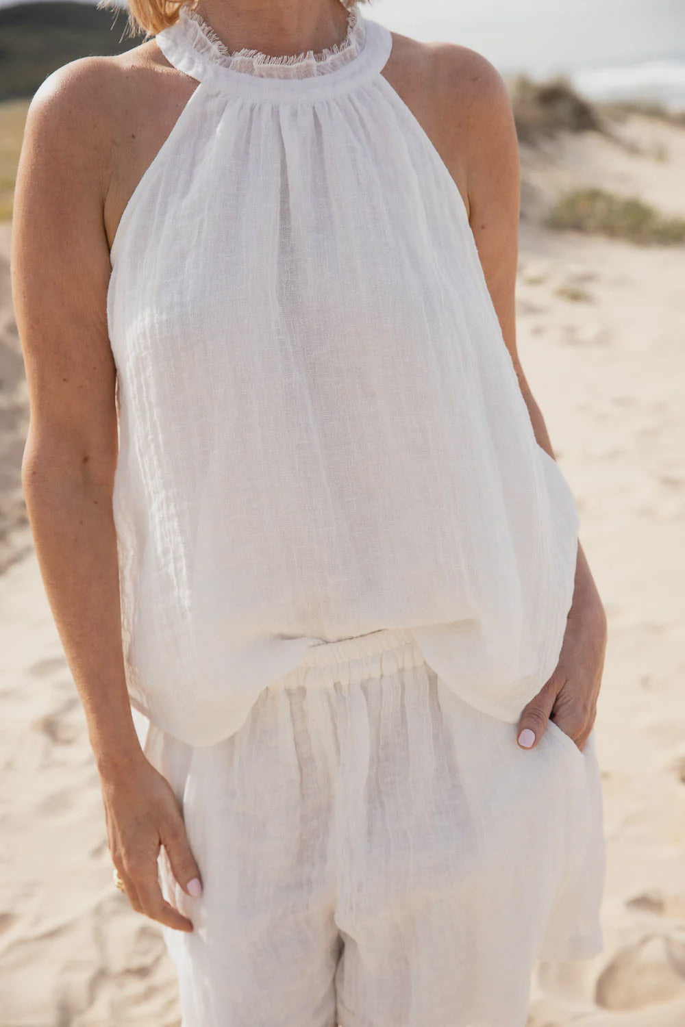 Ava Linen Top