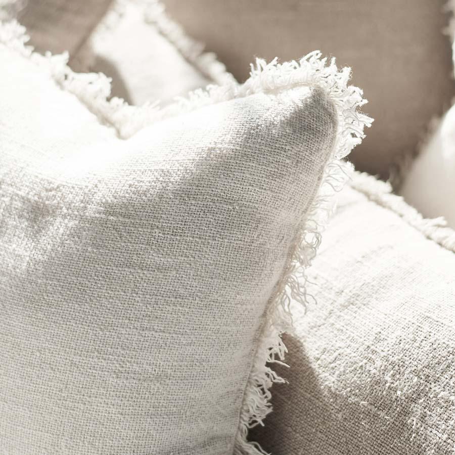 Bedouin Linen Cushion - Ivory