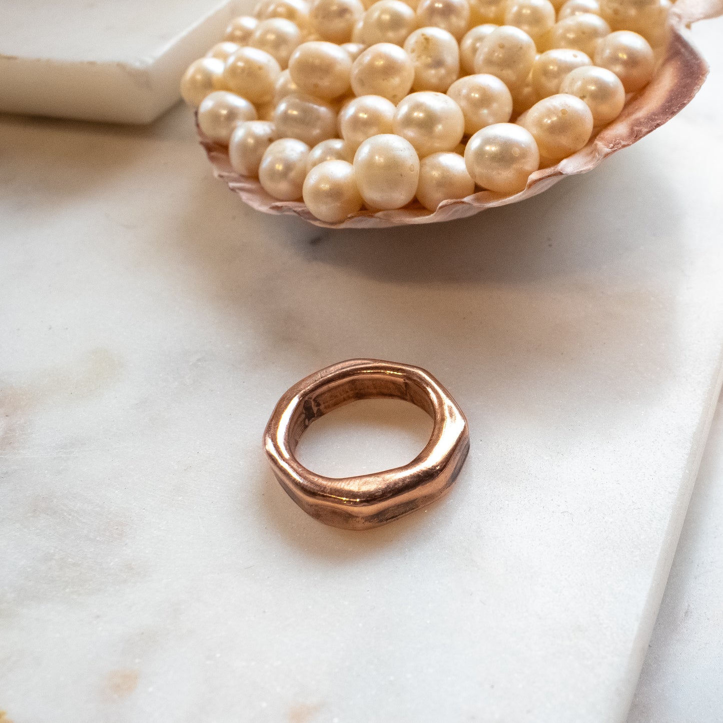 WADE Bronze Textured Rings