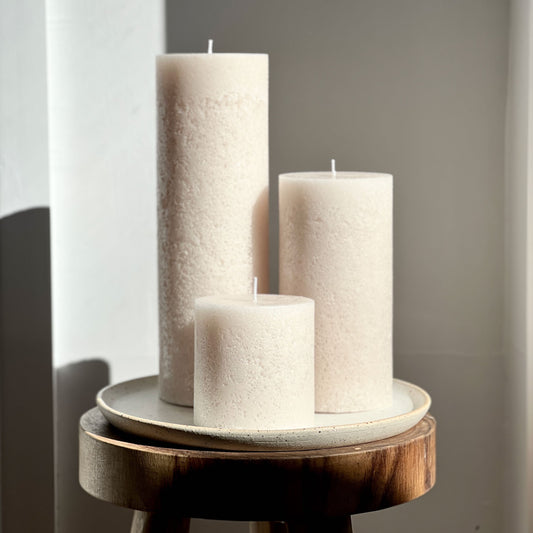Textured XL Pillar  - Sandstone