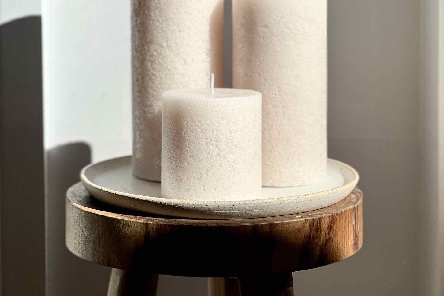 Textured XL Pillar - Sandstone