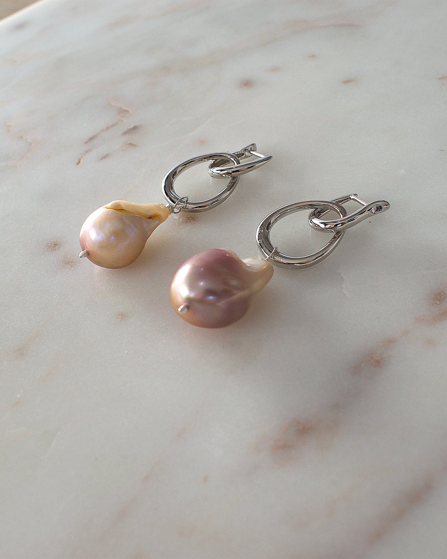 LUNARA baroque freshwater pearl earrings