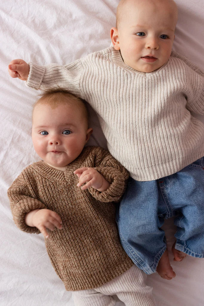 Pebble Twist Mini Me V-Neck Pullover