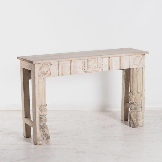 Carved Console with Column Legs