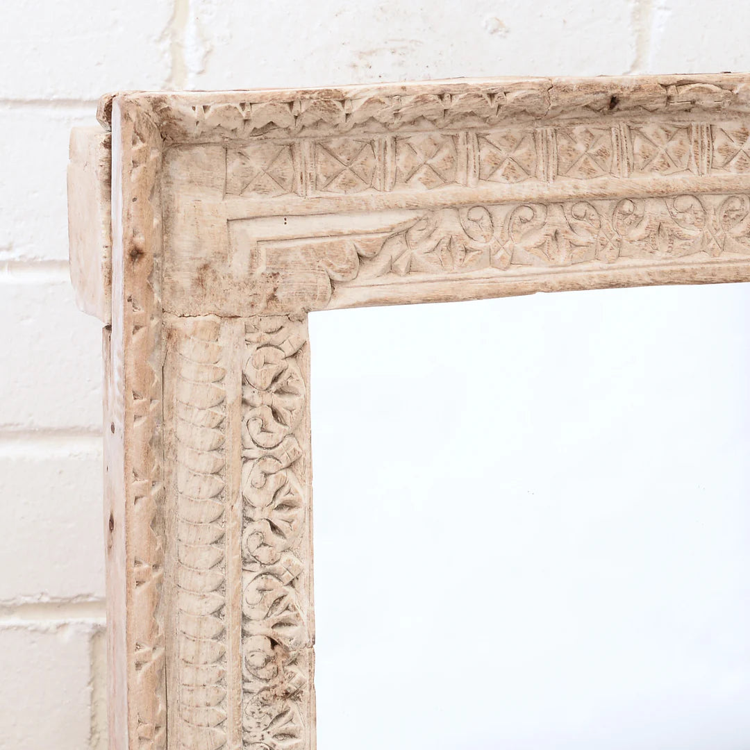 Carved Frame Floor Mirror
