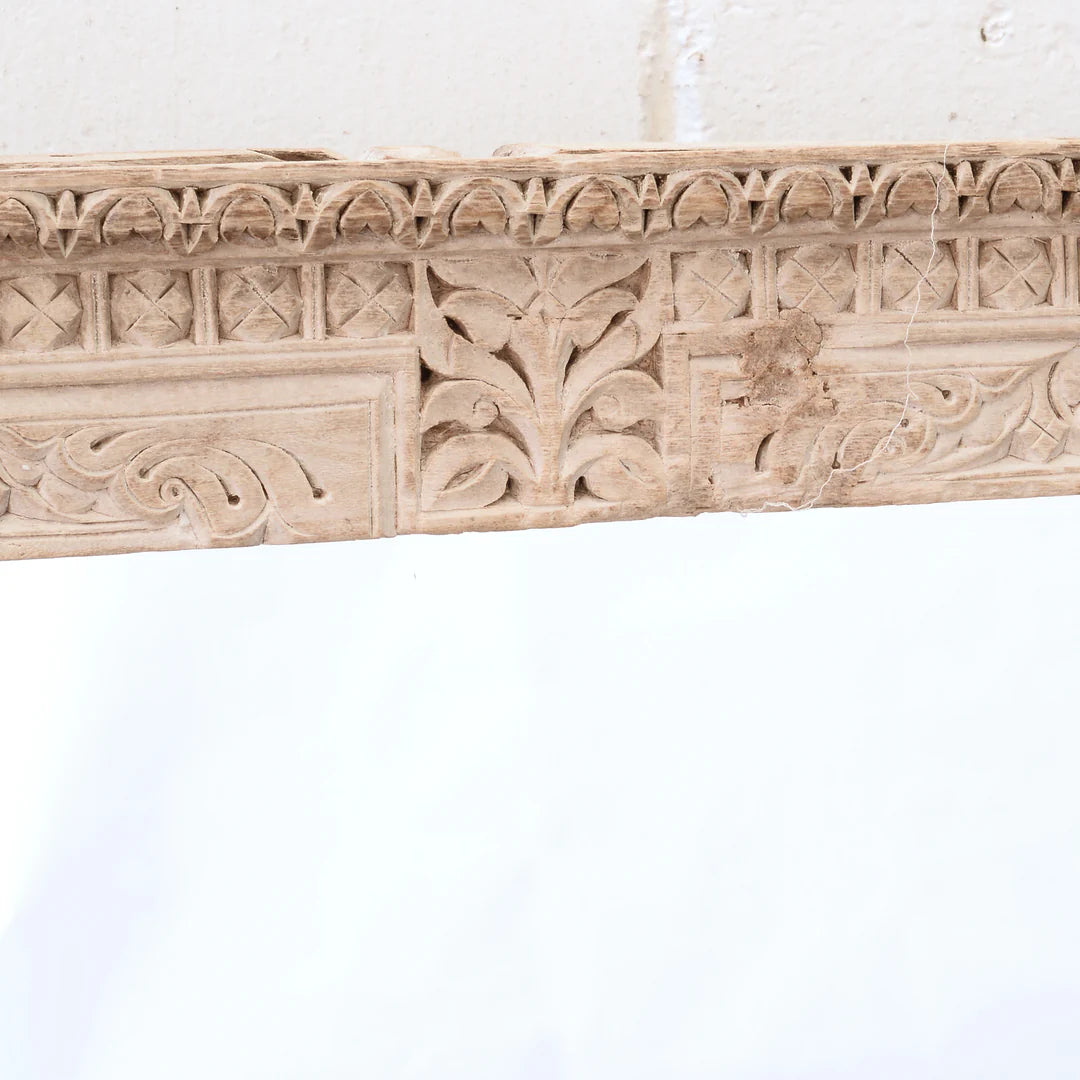 Carved Indian Floor Mirror
