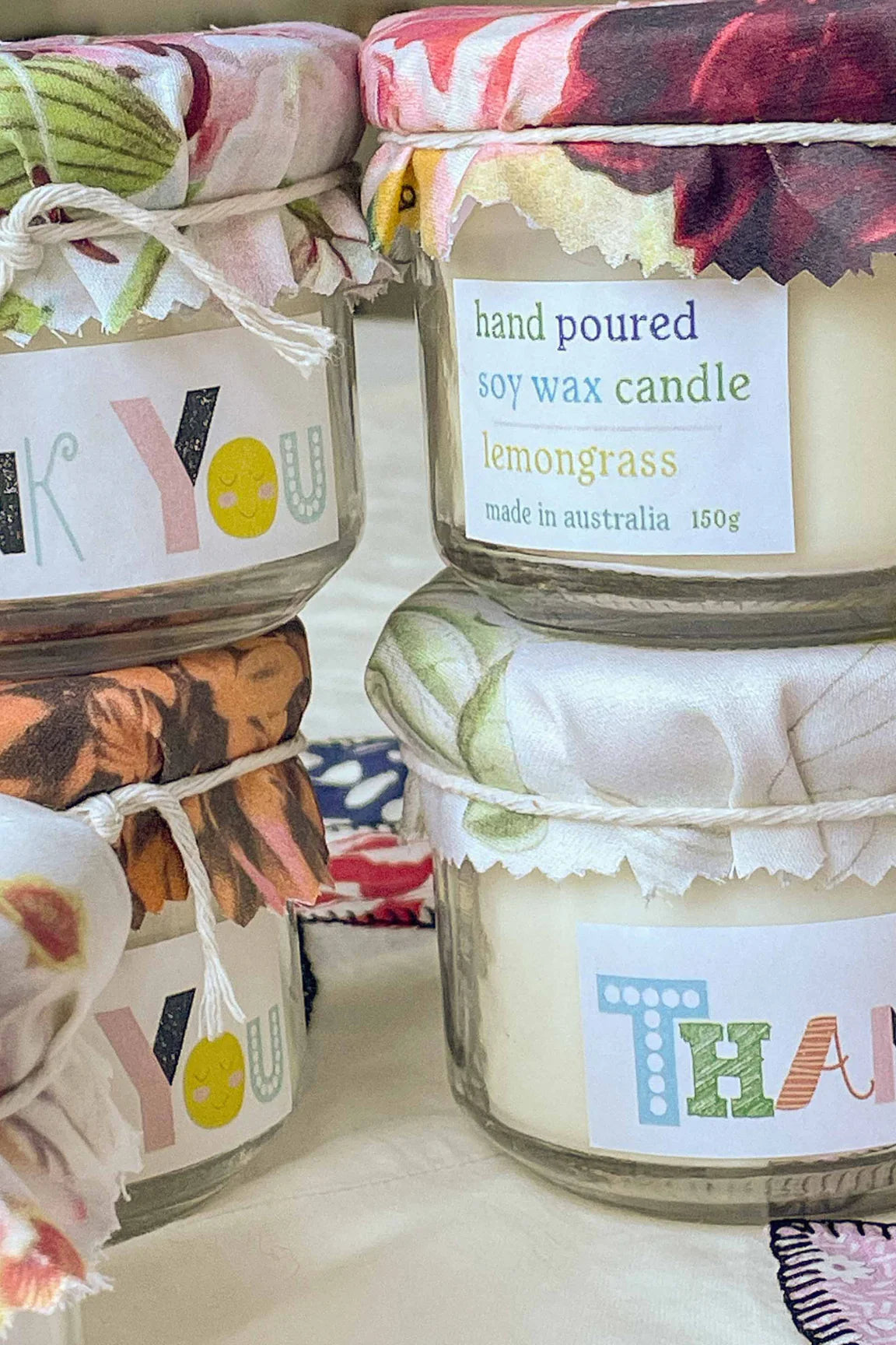 Thank You Candle in a Glass Jar