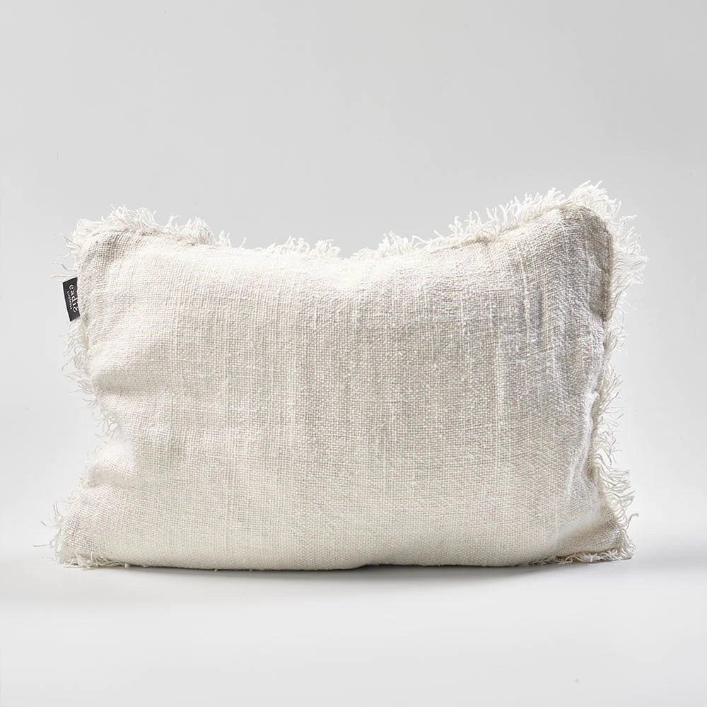 Bedouin Linen Cushion - Ivory