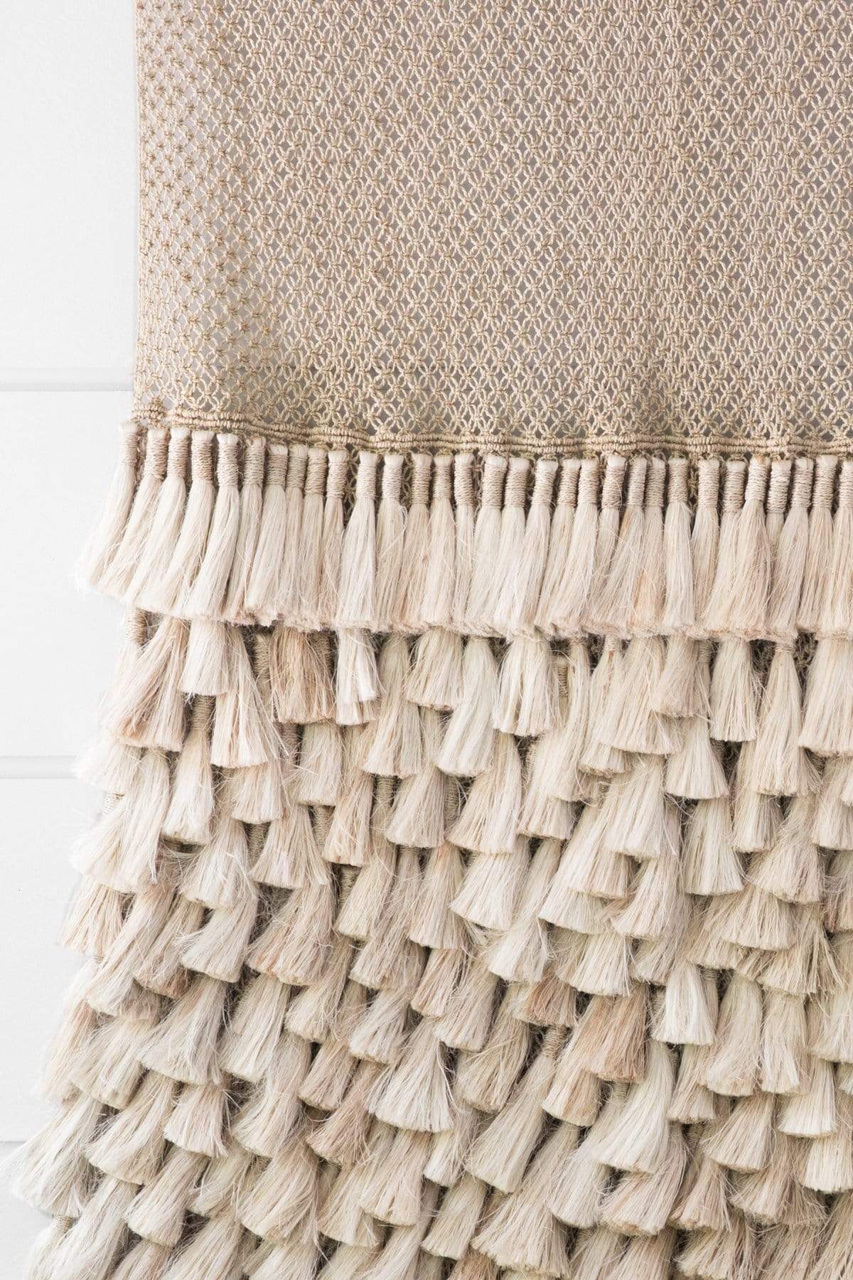 Dharma Door Jumbo Tassel Wall Hanging - Natural