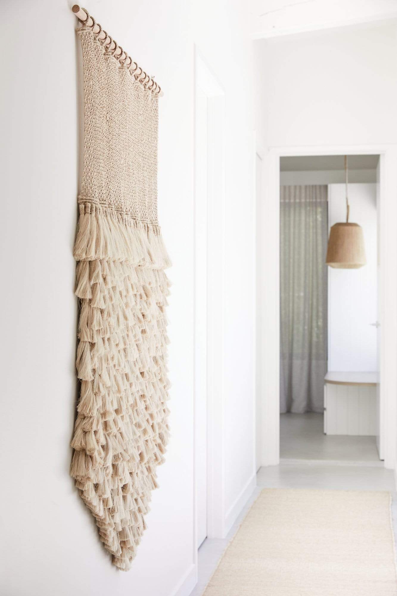 Dharma Door Jumbo Tassel Wall Hanging - Natural