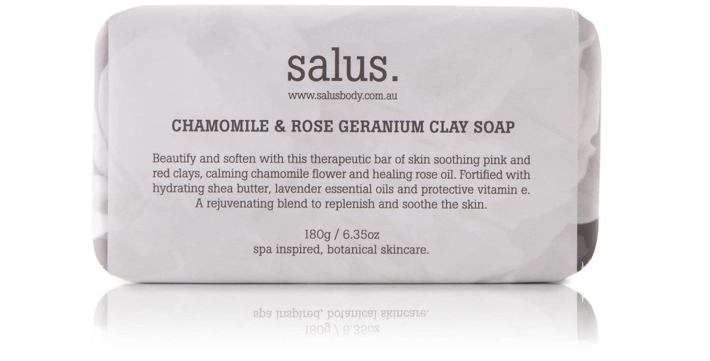 SALUS Chamomile & Rose Geranium Clay Soap