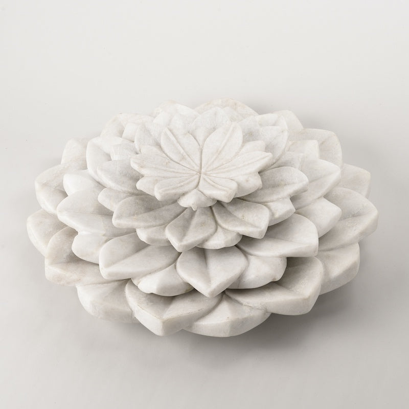 Marble Lotus Plate