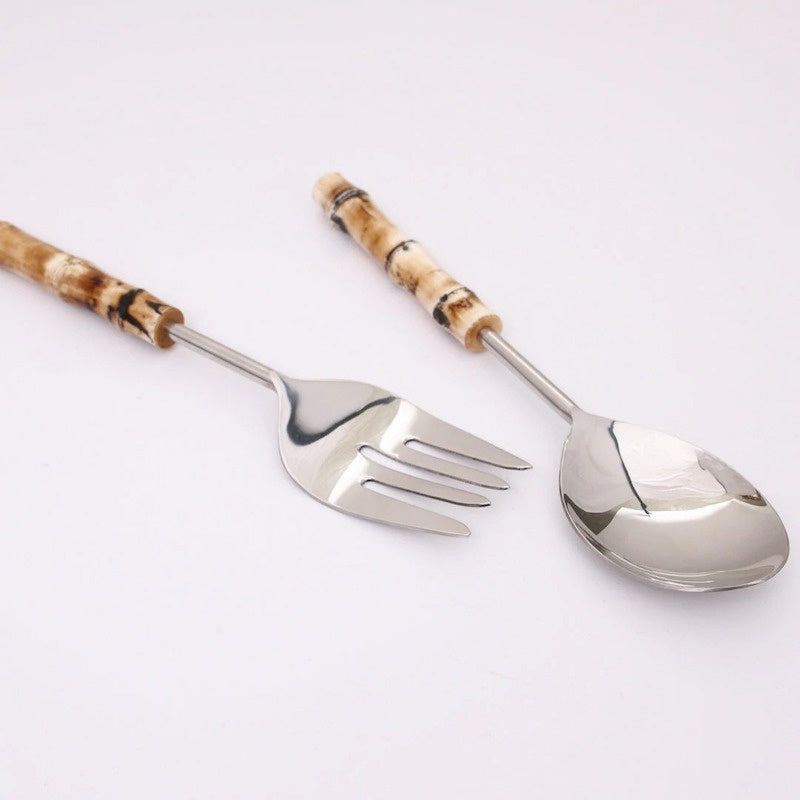 Tropics Bamboo Salad Servers