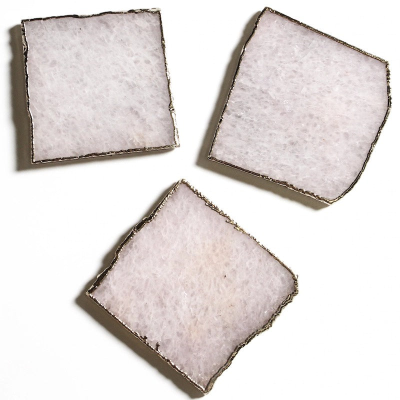 White Quartz Coasters