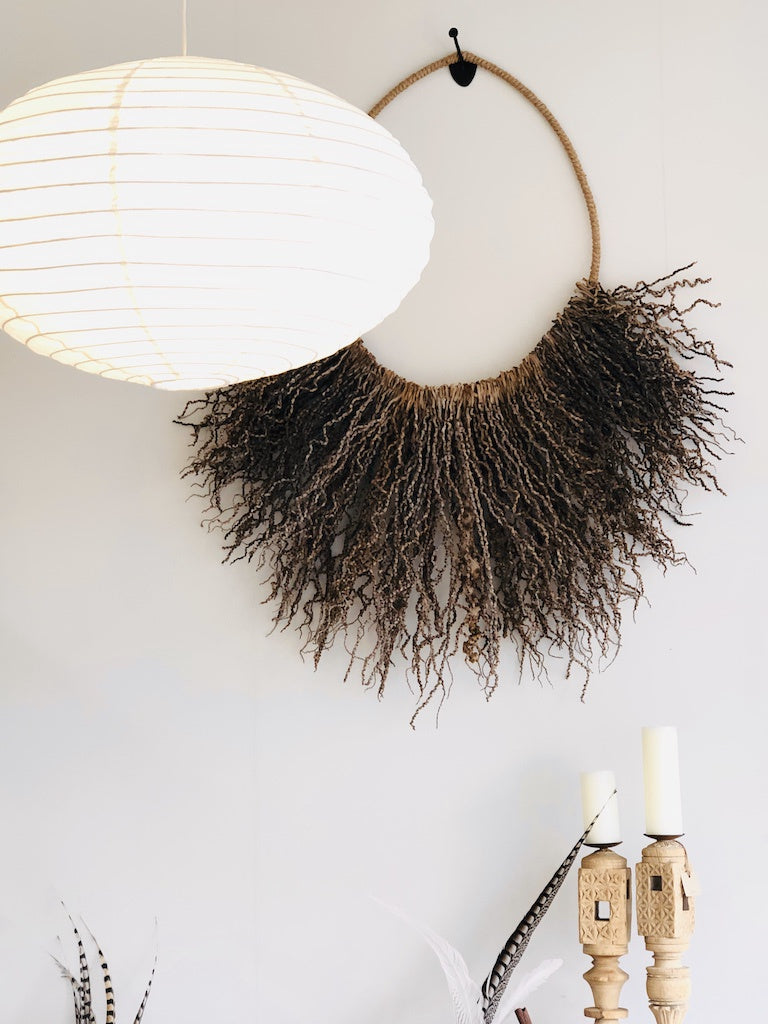 Natural Palm Husk Wall Hanging