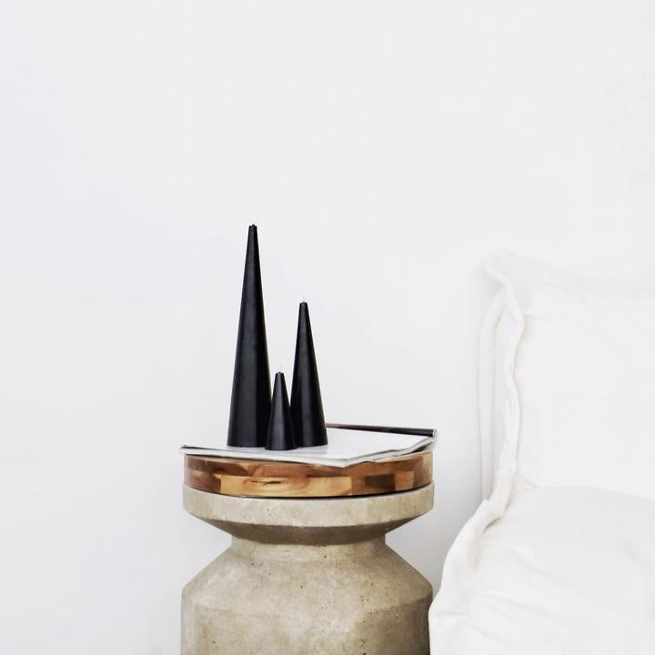Cone Candle - Black