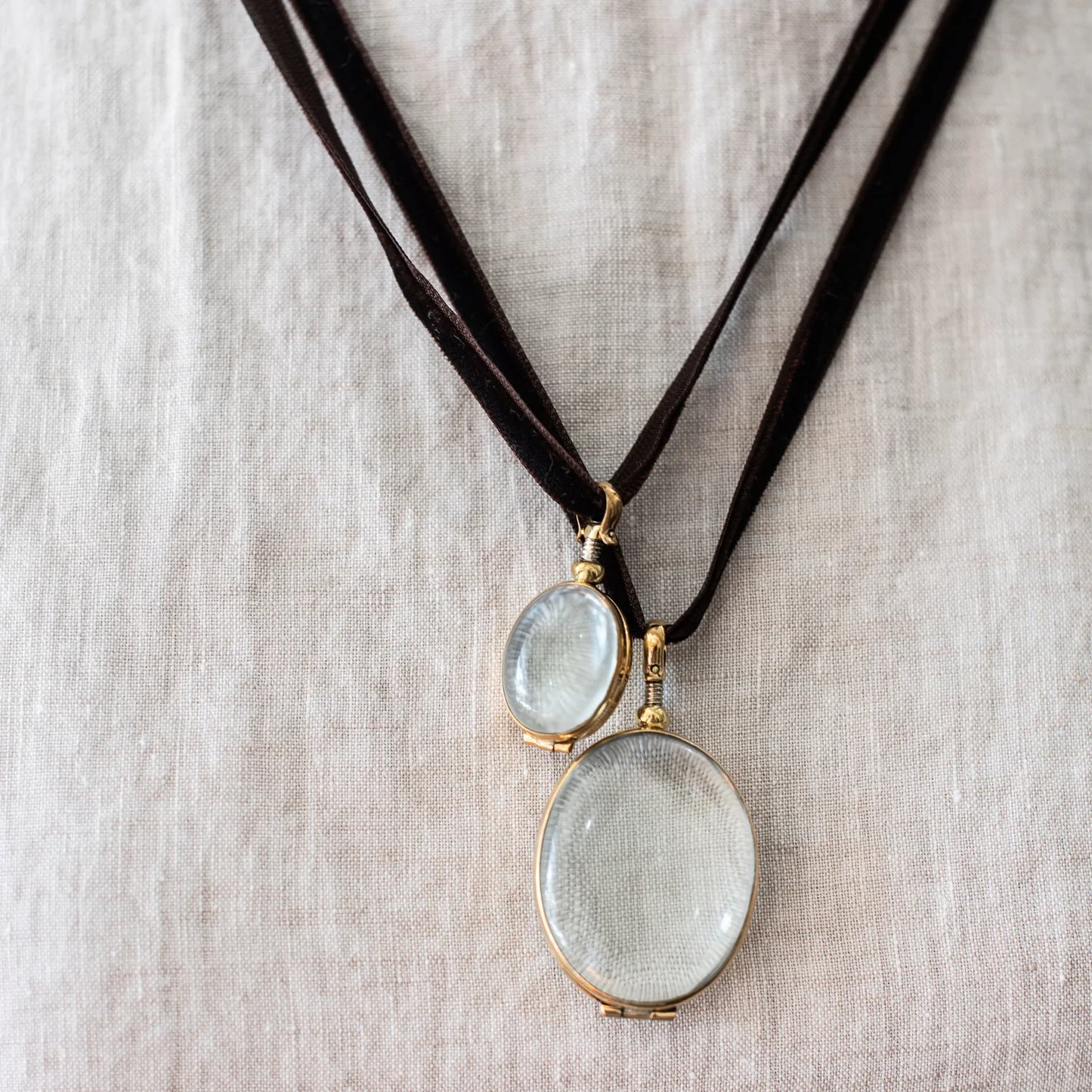 Rock Crystal Lockets