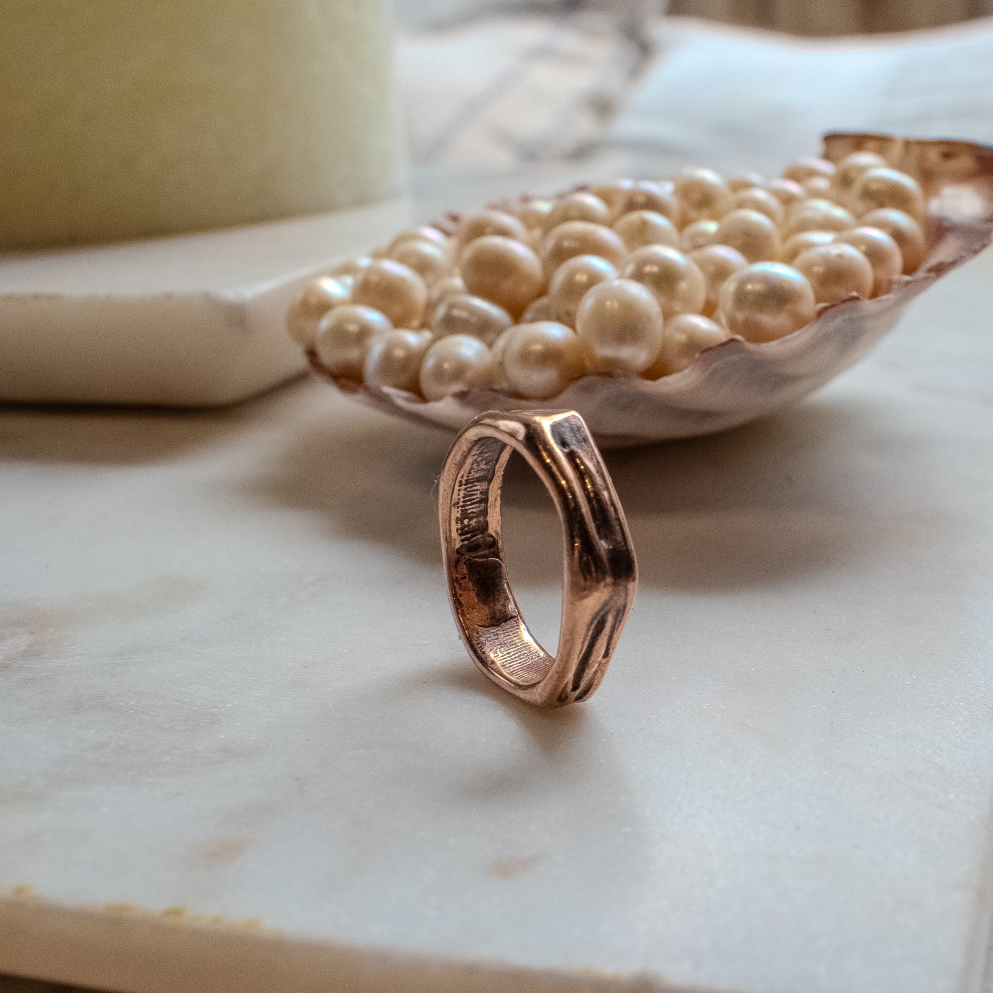 WADE Bronze Textured Rings