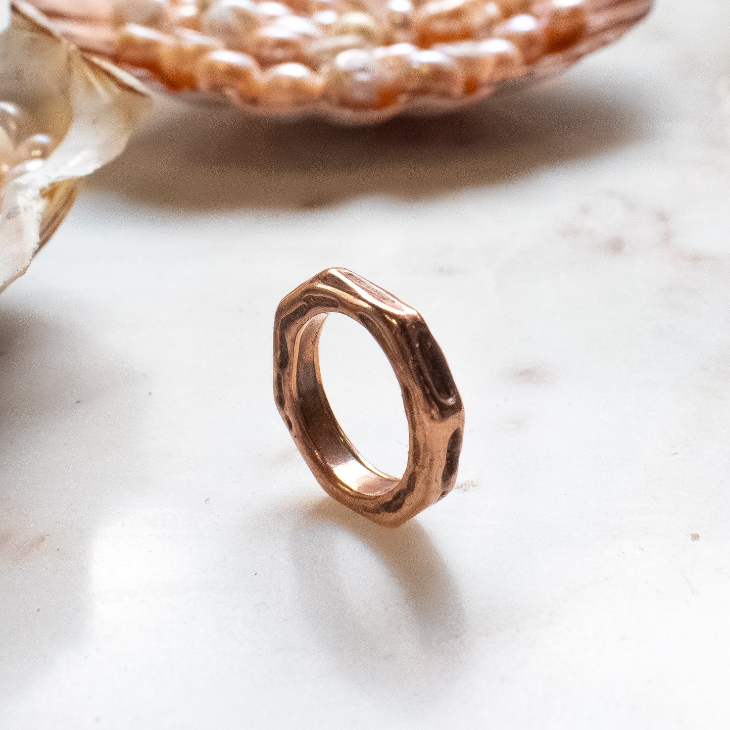 WADE Bronze Textured Rings
