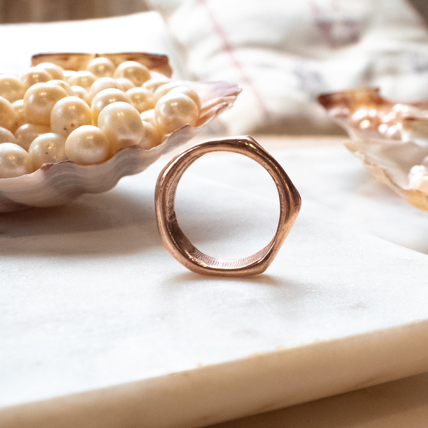 WADE Bronze Textured Rings