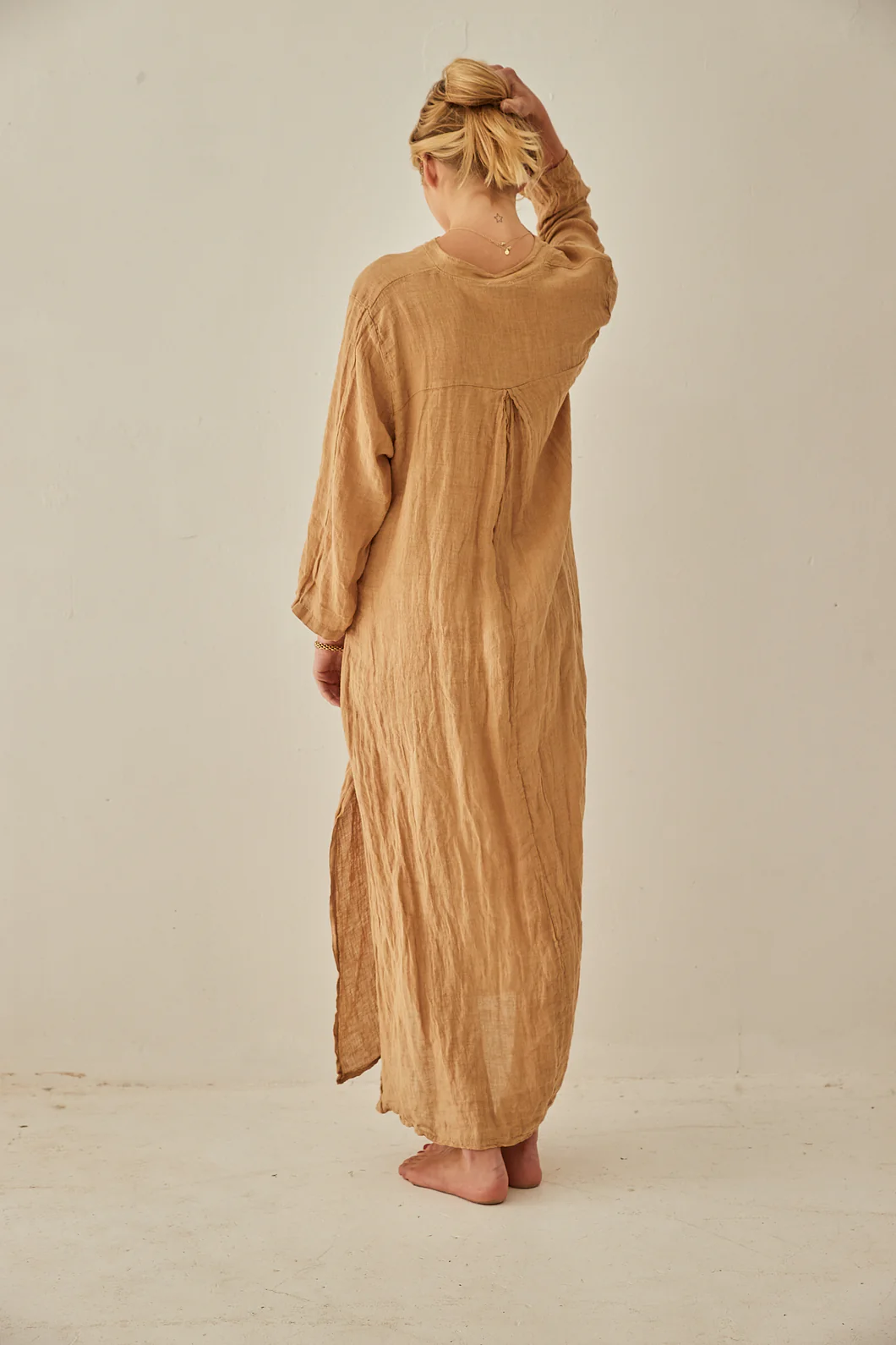 Sandy Linen Kaftan