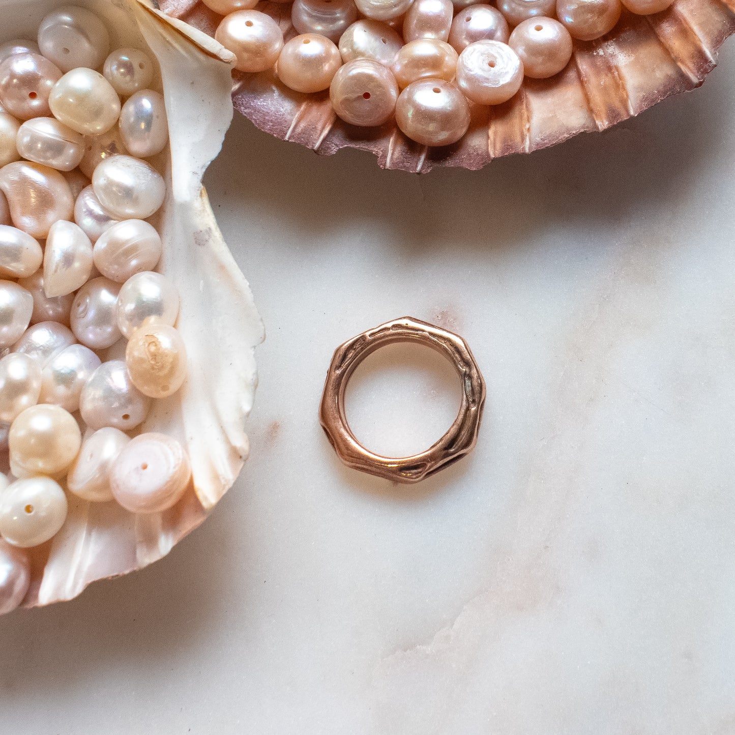 WADE Bronze Textured Rings