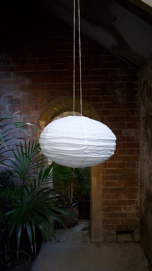 Nube Linen Oval Pendant