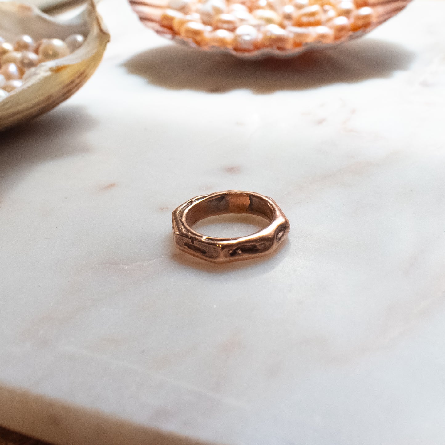 WADE Bronze Textured Rings
