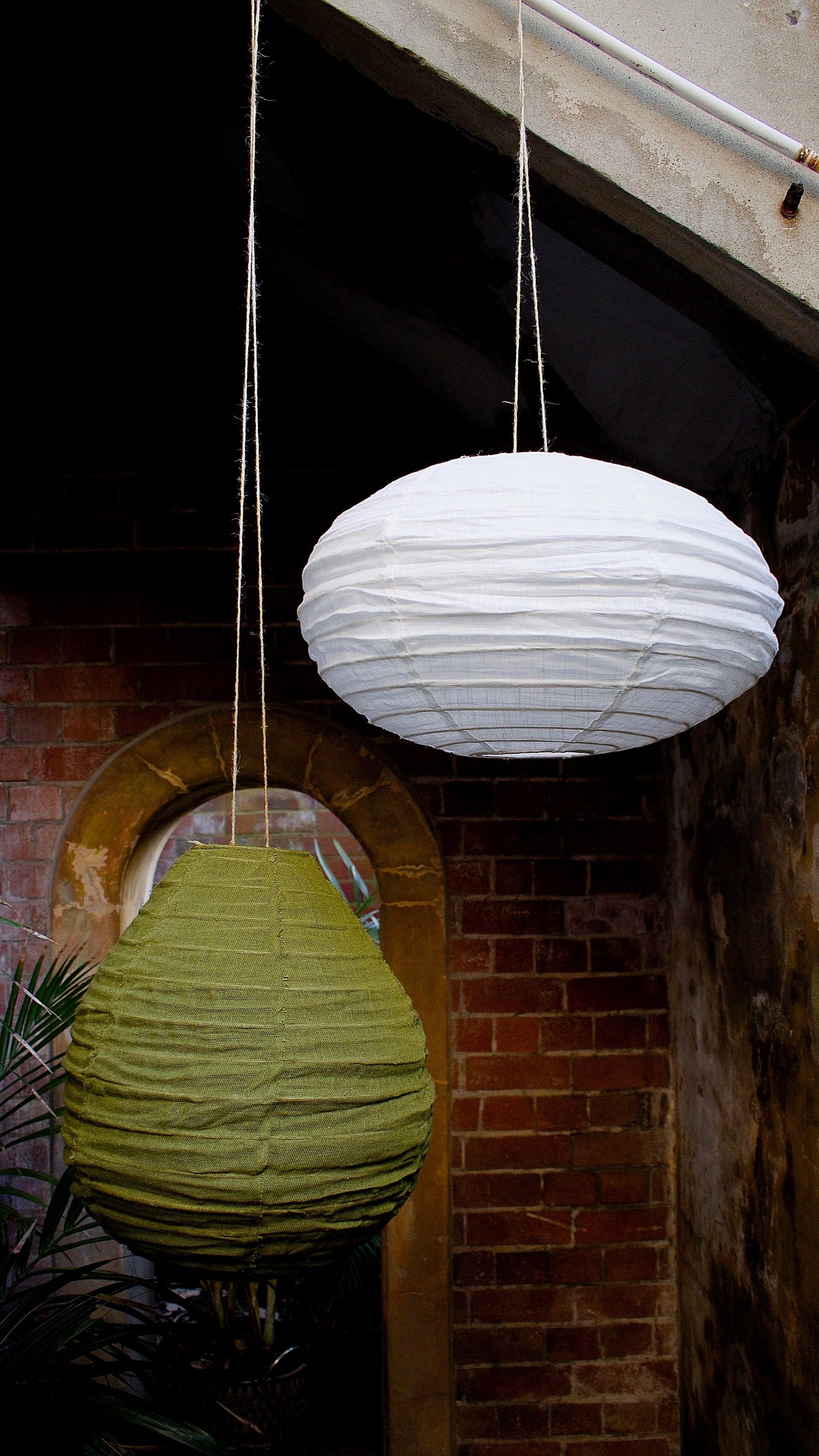 Ovo Linen Pendant Light