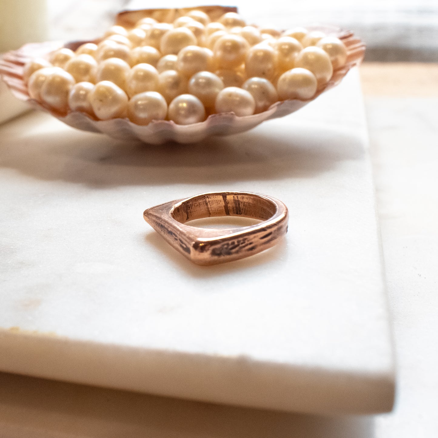 WADE Bronze Textured Rings