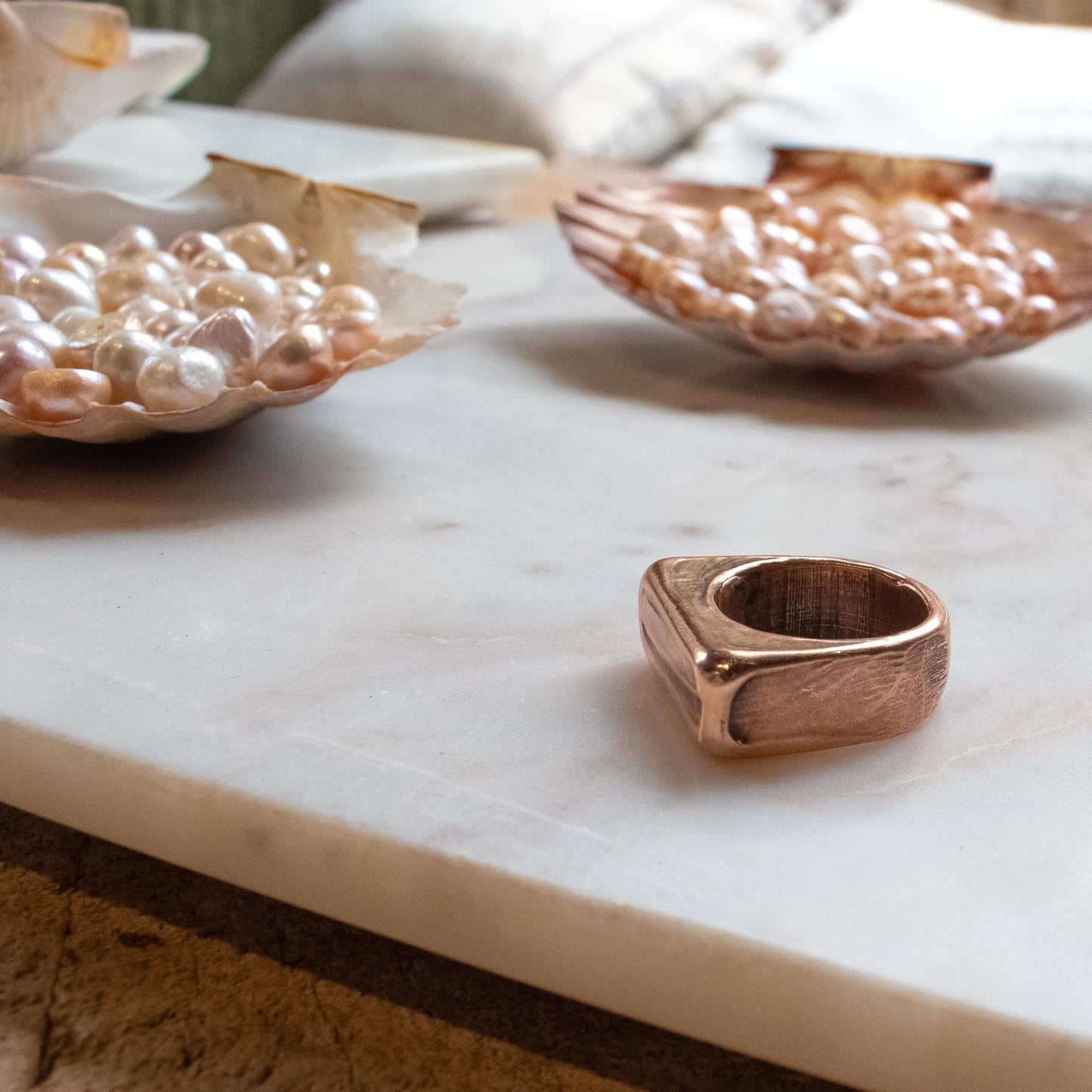 WADE Bronze Textured Rings
