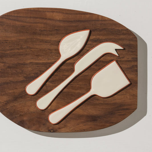 Alder Cheese Enamel Set