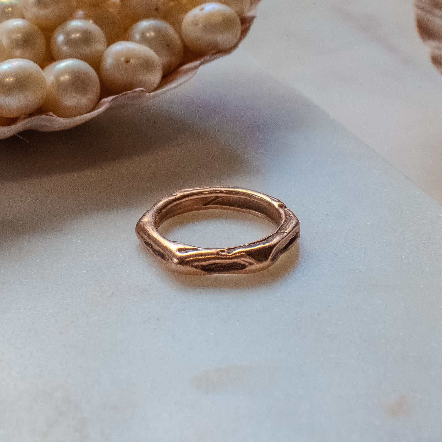 WADE Bronze Textured Rings